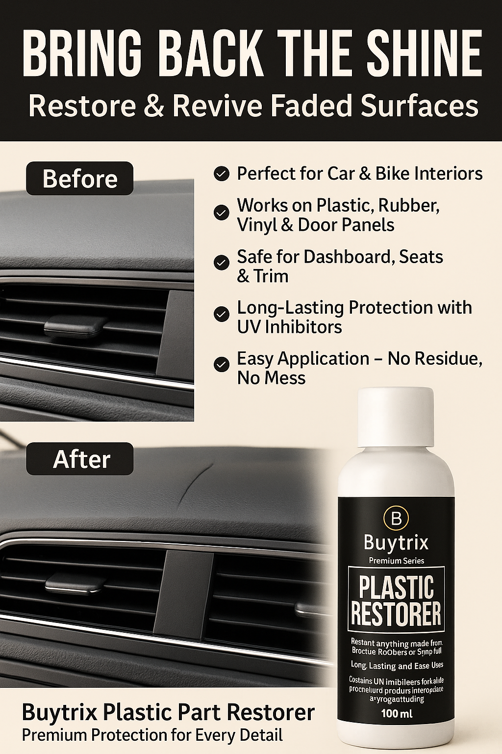 Buytrix™ Plastic Parts Refurbish Agent