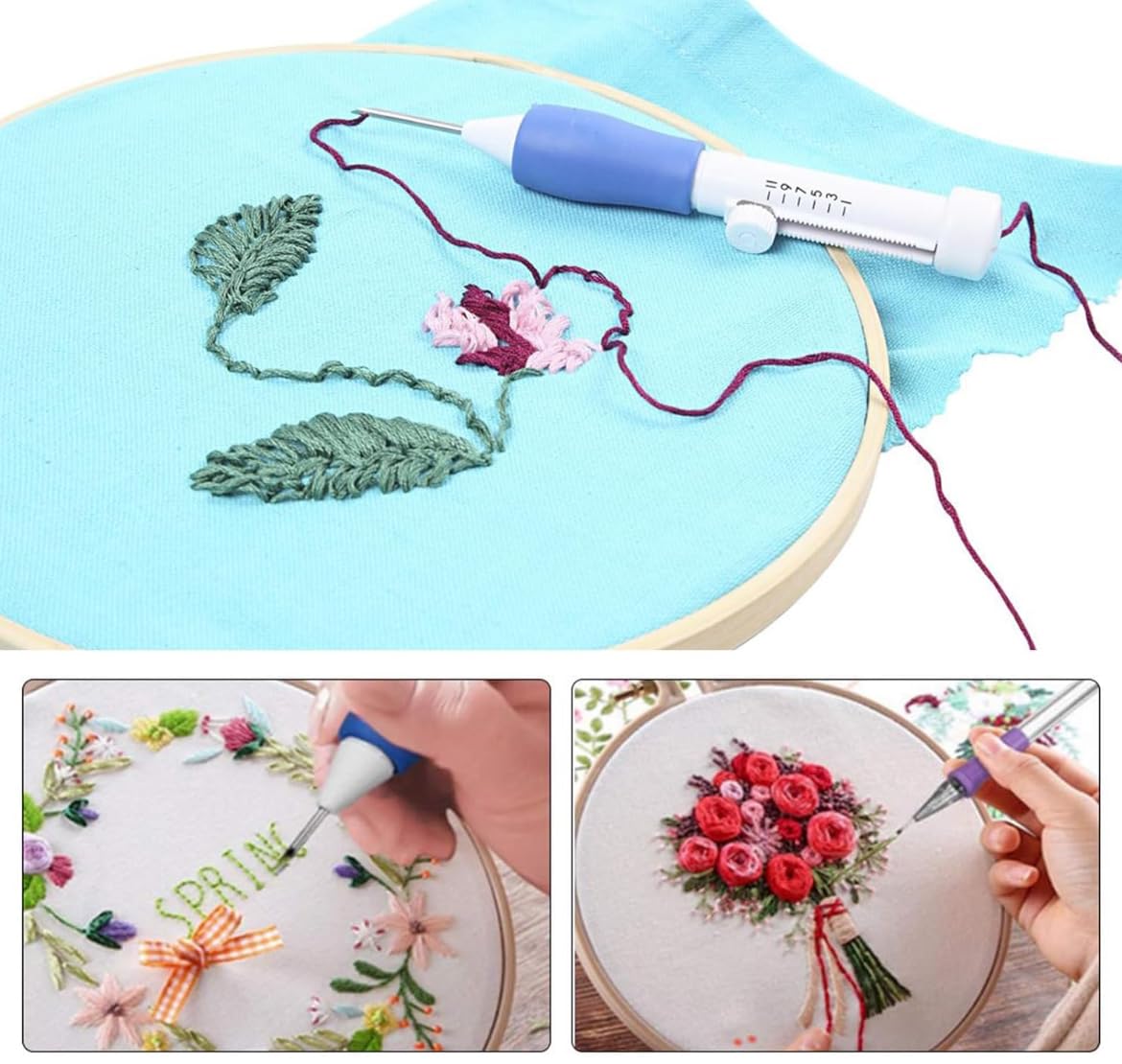 Easy Threading Tool for Punch Needle Embroidery