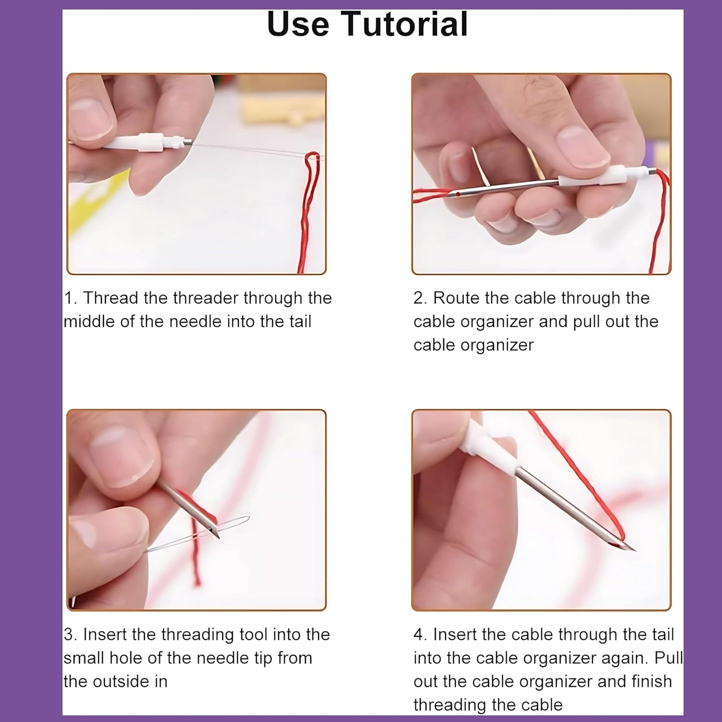 Easy Threading Tool for Punch Needle Embroidery
